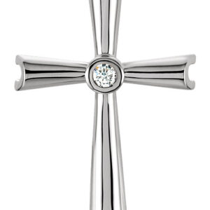 Justified by Faith Diamond Cross Pendant