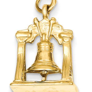 Liberty Bell Pendant, 14K Gold