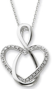 Lifetime Friendship Heart Necklace in Sterling Silver