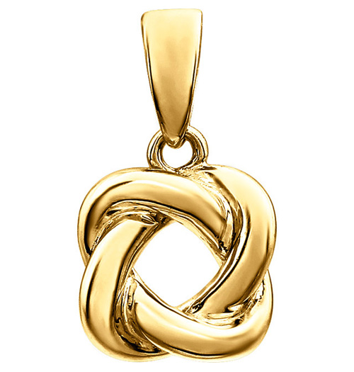 Love-Knot Necklace, 14K Gold