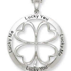 Lucky Me, Lucky You Sterling Silver Pendant