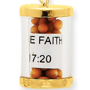 Mustard Seeds Faith Pendant in 14K Gold