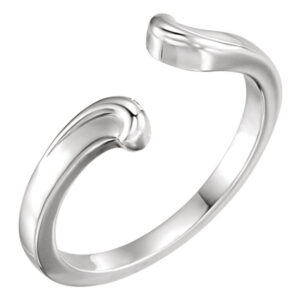 Open Shank Bypass Ring in 14K White Gold