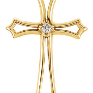 Salvation by Faith Diamond Cross Pendant