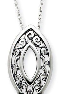 Sterling Silver Icthus Necklace