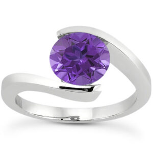 Tension Set Tanzanite Ring