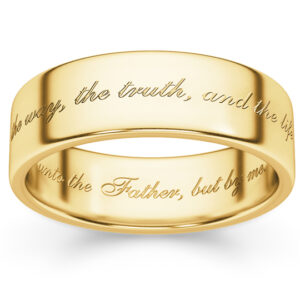 The Way, the Truth, and the Life Ring in 14K Gold