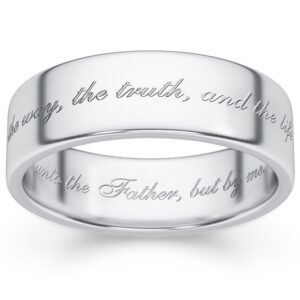 The Way, the Truth, and the Life Wedding Band Ring