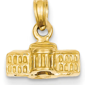 White House Pendant in 14K Gold
