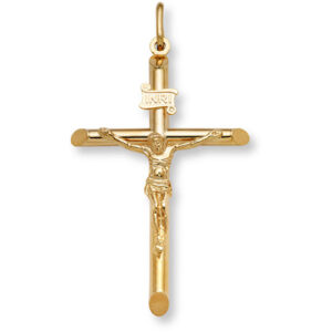 Women's 14K Gold Crucifix Pendant Necklace