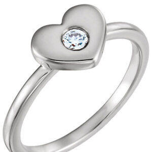 Your Undivided Love Diamond Heart Ring in 14K White Gold