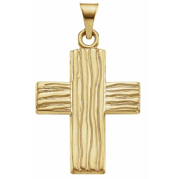 the old rugged cross pendant in 14k gold